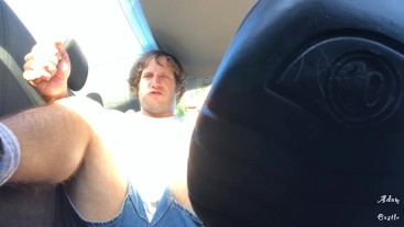 Pansy Gets Boot Dommed In Car POV