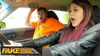 Big Cock Instructor Fucks And Licks Cute Learners Asses At A Phony Driving School