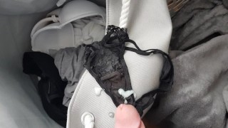 cum in dirty panties from laundry