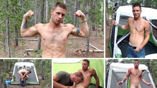 Facial In The Rain Mountain Tent Cum Eating Straight Guy's Load