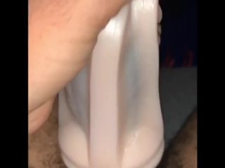 Teen Plays With His New Fleshlight