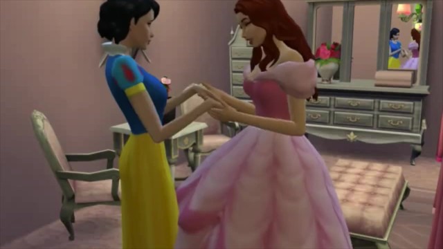 Snow White and Ariel LESBIAN Disney Fuck