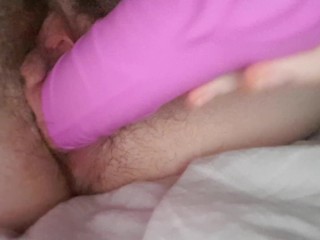 Fucking my_soaking wet pussy with a vibrating dildo