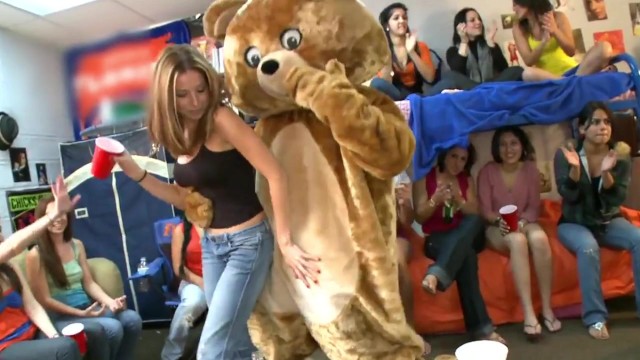 DANCING BEAR - What Happens When Male Strippers Invade A Dorm Room? 