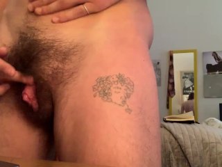Hung Tatted Tboy Watching Porn And Cumming