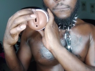 Toy play Ebony male Solo_Let play with your pussy Mr.C role play