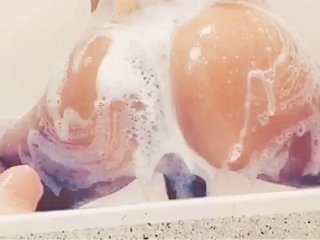 Wet Juicy Twink Bubble Butt - Shower Compilation (Jerk Off)
