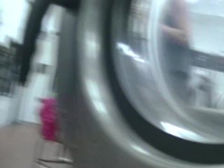 HelenaPrice - College Campus Laundry FlashingWhile Washing My Clothing!