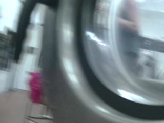 Helena Price - College Campus Laundry Flashing While Washing_My Clothing!