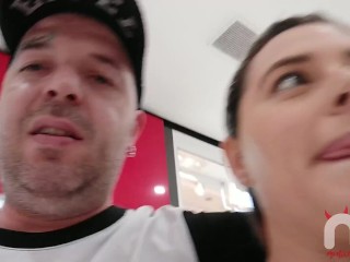 I met a girl at the mall and took_her to the car, she had the biggestclitoris I've ever seen!