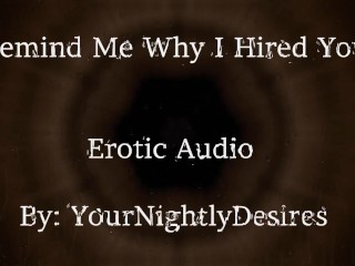 Interview Part 2 Why Did I Hire You? [Spanking] [Kissing] [Office Sex] (EroticAudio for Women)