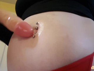 Bbw Belly Button Fetish Dildo Navel Fuck