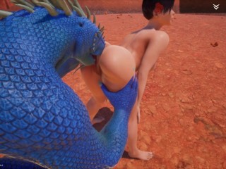 Wild Life Blue lizard scaly porn (Jenny_and Corbac)