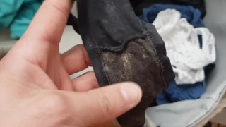 Found dirty panties in step sister laundry