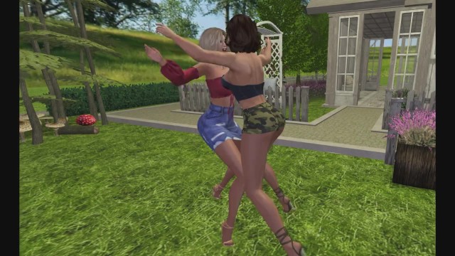 Pantyhose Neighbors Catfight Phantasy