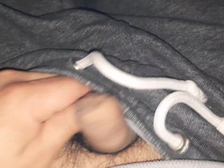 Small Uncut Grower Not Shower, Precum, Slow Foreskin Rolling Close Up, Glistening Precum Play