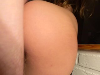 Evening Orgasms with Hot Stepsister. Perfect Ass Ride_on Horny Dick