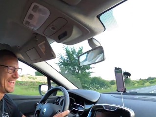 He cum twice on one trip - blowjob while driving_and fucking in the woods