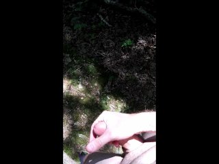 Strip Full Naked_While Hiking, Cannon Cum_Shot!