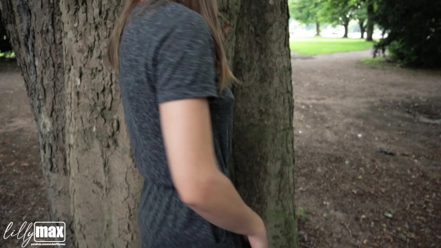 Lilly First Time on Camera! Hot Flashing in Public Park! Super Excited! Almost got caught!! LILLYMAX 20