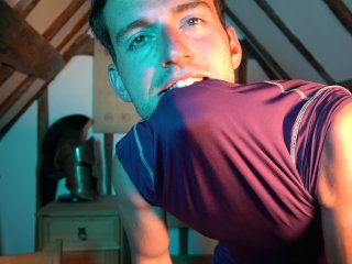 Tshirt Biting Pulling Tease Muscle Flex