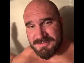 Guy Masturbating Under Shower Edging