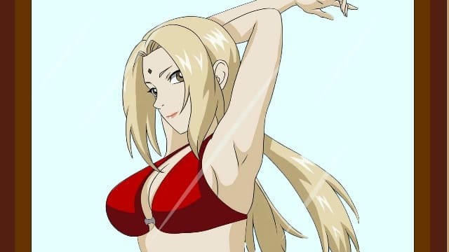 Red Anime Porn - TSUNADE AND HER RED BIKINI- KILLER BEE FUCK T...