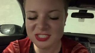 POV Role-Play Exhibitionist Car Sex Dominatrix Girlfriend Wants A Quickie In The Car