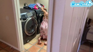 While Doing Laundry I Fucked My Step-Sister