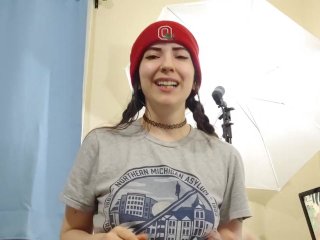 Hot Femdom Bully Covers Your Nerd Glasses In Her Bulls Cum