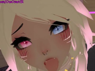Shy Catgirl Puts On A Show For You ❤️Solo Masturbation In Virtual Reality [Vrchat] 3D Hentai Camgirl