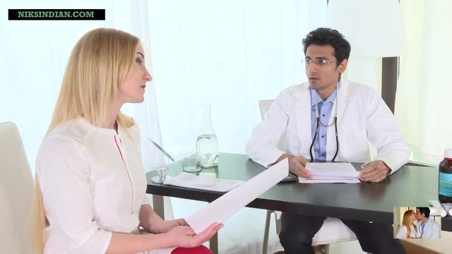 Indian doctor impregnates blonde patient as she begs for sperms in her pussy 13