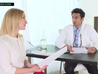 Indian Doctor Impregnates Blonde Patient As She Begs For Sperms In Her Pussy