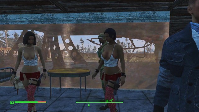 Brothel with glass windows. The Work of Prostitutes in Fallout 4  Porno game, lesbian strapon