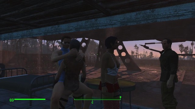 Brothel with glass windows. The Work of Prostitutes in Fallout 4  Porno game, lesbian strapon