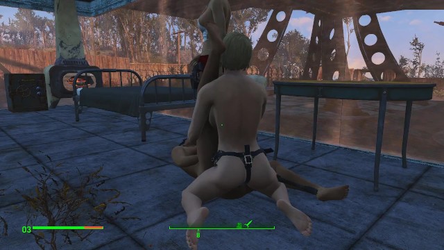 Brothel with glass windows. The Work of Prostitutes in Fallout 4  Porno game, lesbian strapon