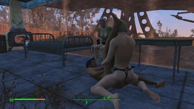 Brothel with glass windows. The Work of Prostitutes in Fallout 4  Porno game, lesbian strapon