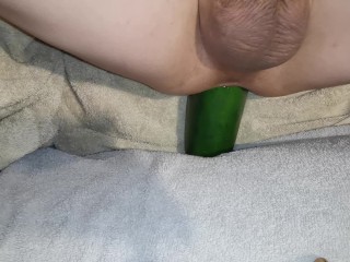 Big cucumber vegetable_insertion anal training