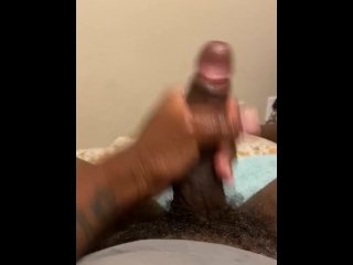 Black Man Makes_Himself Cum_HUGE LOAD