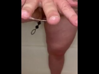 Fingering Myself Bbw in the Shower with My Anal Beads,I Came So_Hard