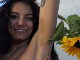 Will You Fuck My Armpits? Topless Sunflower_Asian Girl Shows OffArmpits