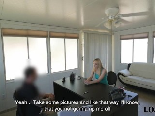 LOAN4K. Strip dancer cant pay rent so why comes to fuck_loan agent