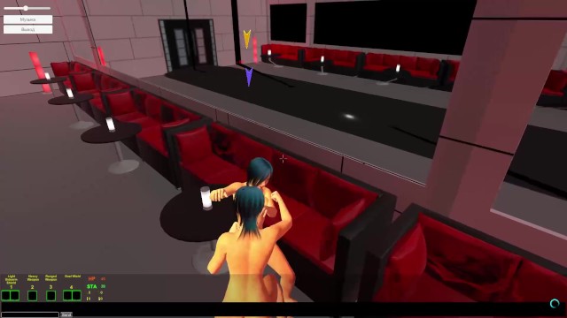 Porn game 3d fight in a strip club