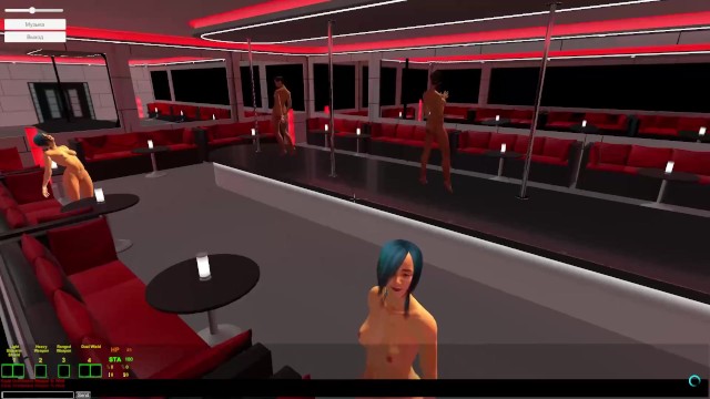 Porn game 3d fight in a strip club