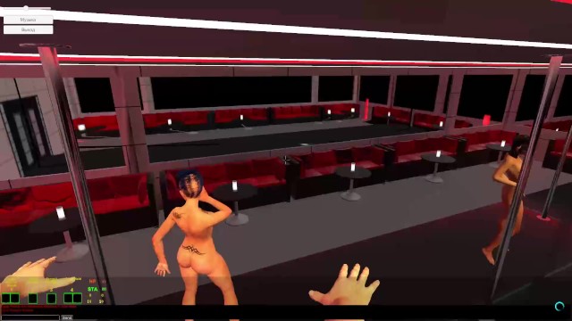 Porn game 3d fight in a strip club