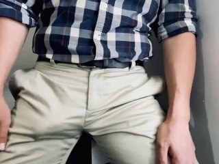Asian Cock Grabbing And Rotation Over My Pants