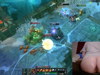 Fucking my ass with a banana toy when I'mdead League_of Legends #18 Luna