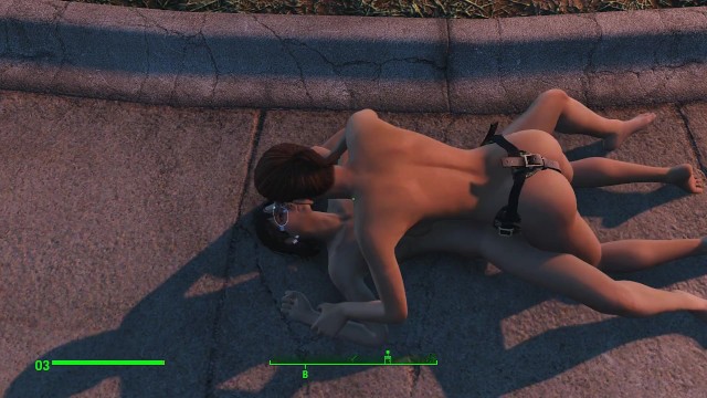 Strapon games. Girls love sex toys  Fallout 4, Porno Game 3d