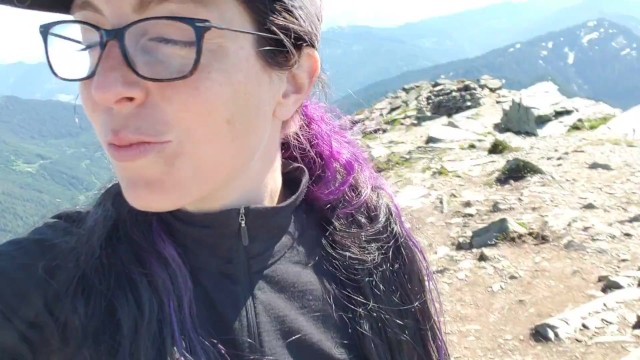 Sweaty Pussy Pissing At the Summit 19