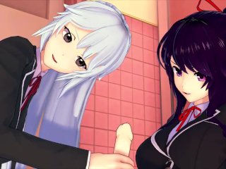 Futa Date A Live Tohka X Oregairu Kawasaki Saki (3D Hentai)